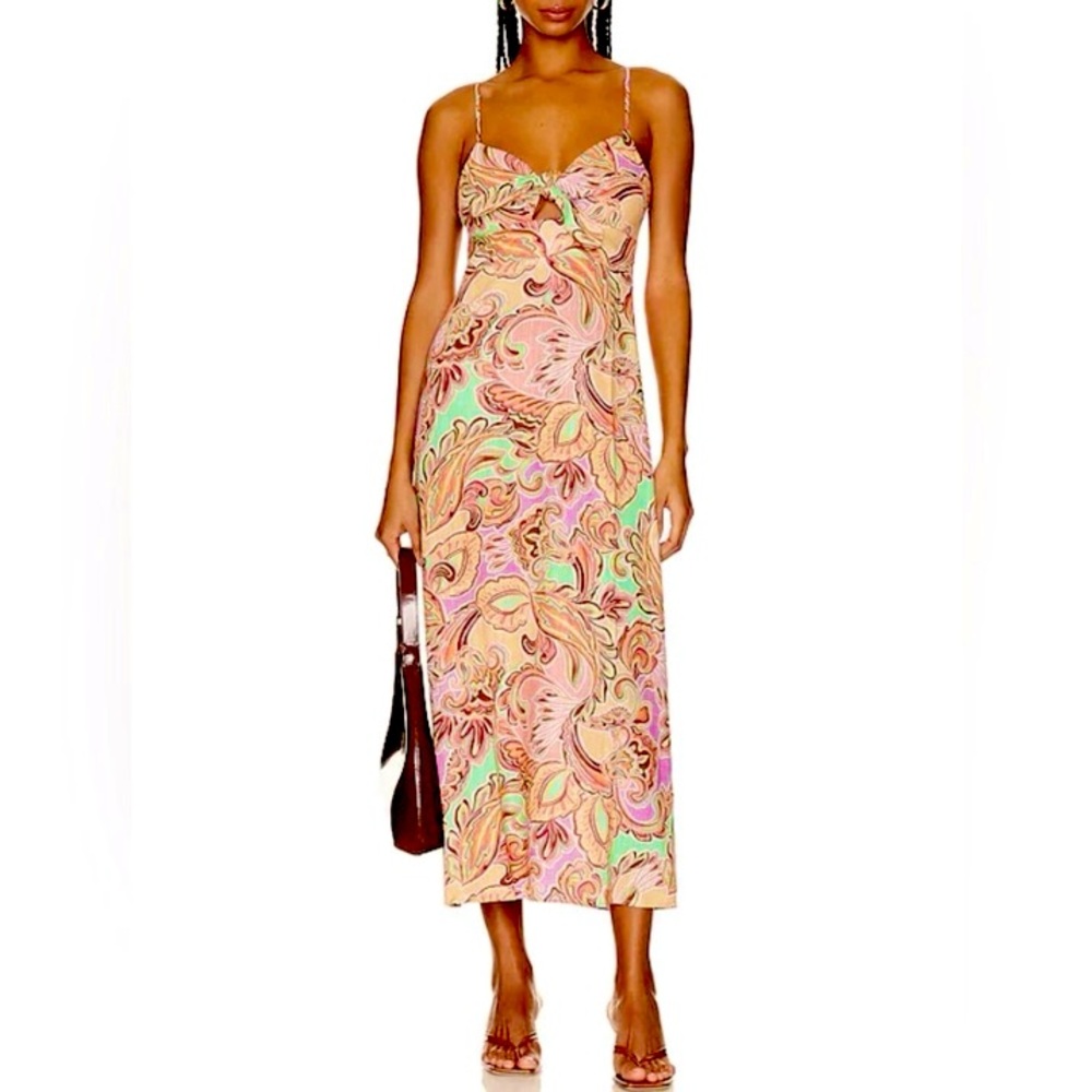 MINKPINK Sierra Midi Dress in Paisley